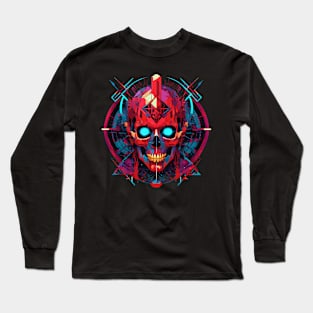 Cyberpunk Skull Long Sleeve T-Shirt